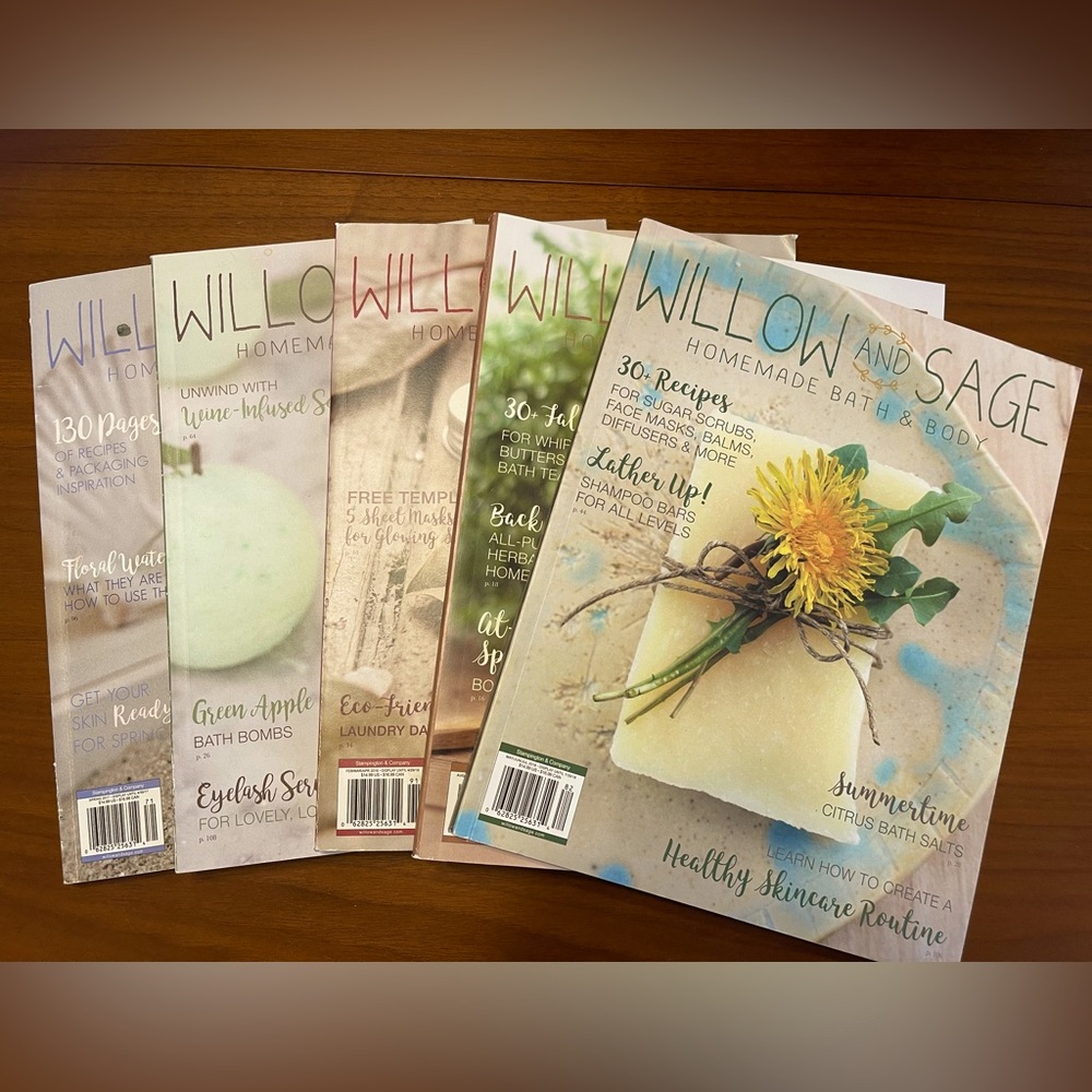 Willow and Sage, Homemade Bath & Body Back Issues